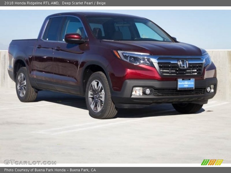 Front 3/4 View of 2018 Ridgeline RTL AWD