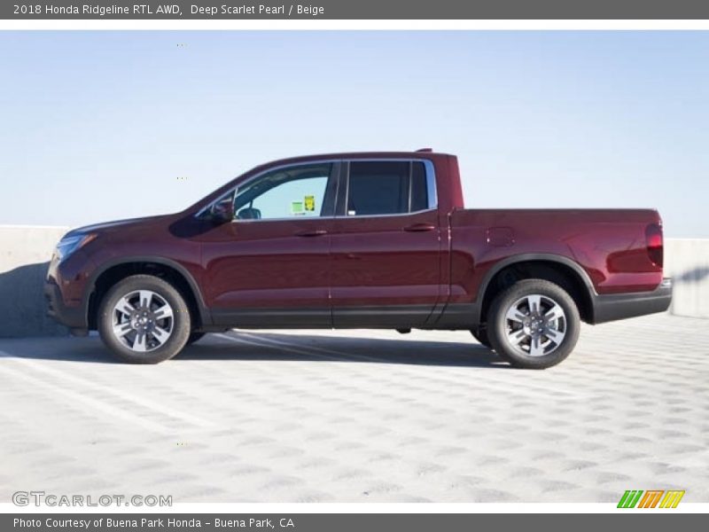  2018 Ridgeline RTL AWD Deep Scarlet Pearl