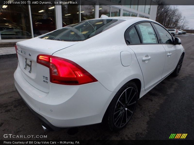 Ice White / Black 2018 Volvo S60 T5 AWD Dynamic