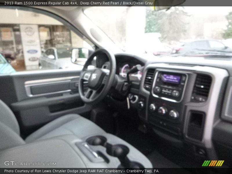 Deep Cherry Red Pearl / Black/Diesel Gray 2013 Ram 1500 Express Regular Cab 4x4