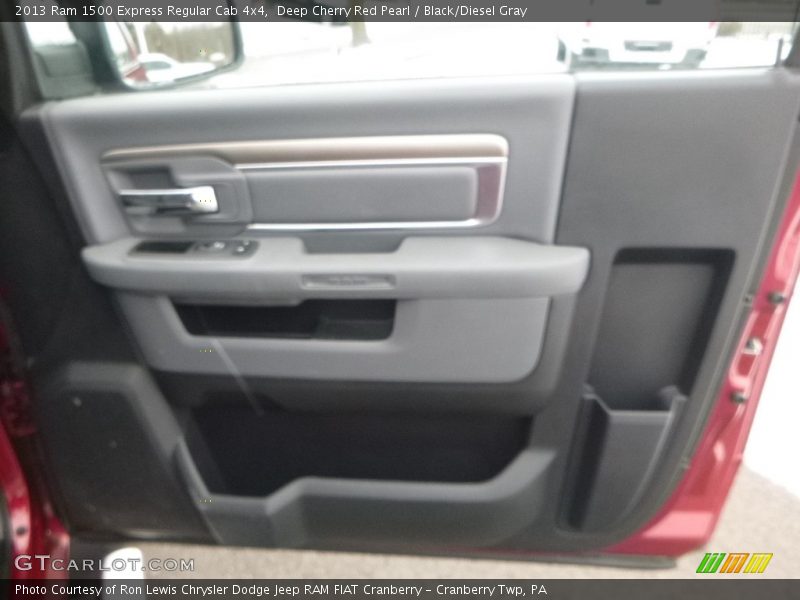 Deep Cherry Red Pearl / Black/Diesel Gray 2013 Ram 1500 Express Regular Cab 4x4