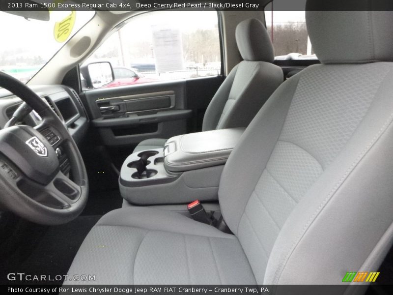 Deep Cherry Red Pearl / Black/Diesel Gray 2013 Ram 1500 Express Regular Cab 4x4