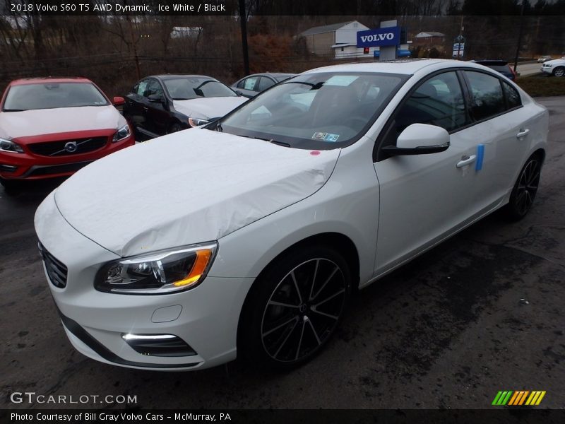 Ice White / Black 2018 Volvo S60 T5 AWD Dynamic