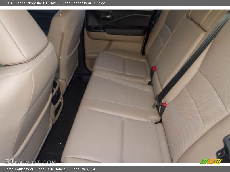 Rear Seat of 2018 Ridgeline RTL AWD