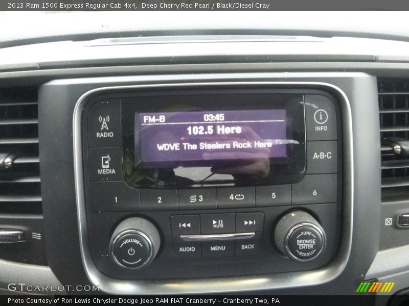Deep Cherry Red Pearl / Black/Diesel Gray 2013 Ram 1500 Express Regular Cab 4x4