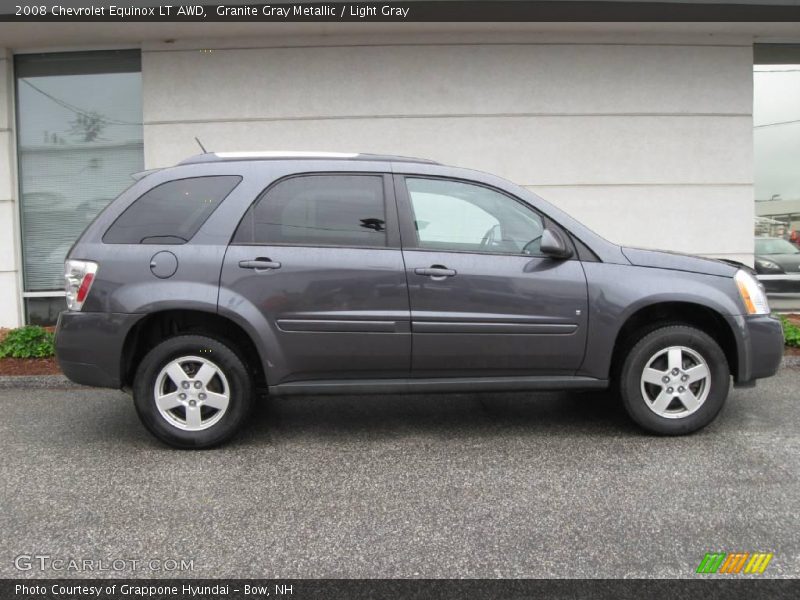 Granite Gray Metallic / Light Gray 2008 Chevrolet Equinox LT AWD