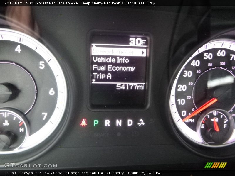 Deep Cherry Red Pearl / Black/Diesel Gray 2013 Ram 1500 Express Regular Cab 4x4