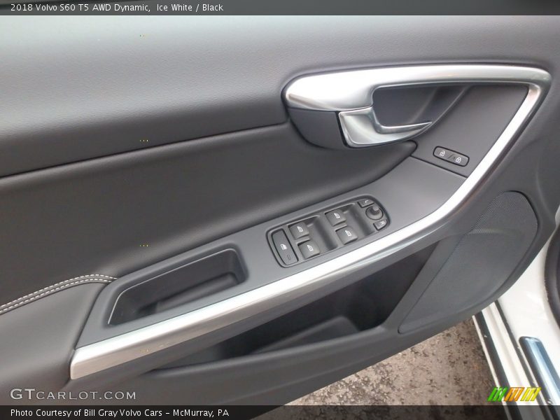 Ice White / Black 2018 Volvo S60 T5 AWD Dynamic