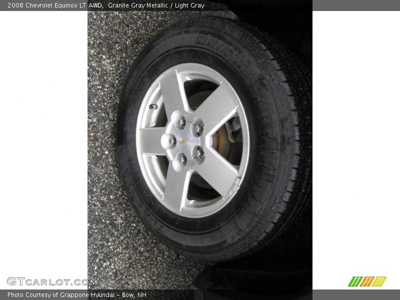 Granite Gray Metallic / Light Gray 2008 Chevrolet Equinox LT AWD