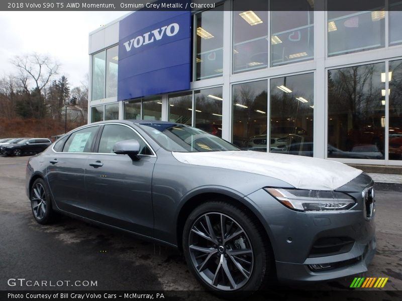 Osmium Grey Metallic / Charcoal 2018 Volvo S90 T5 AWD Momentum