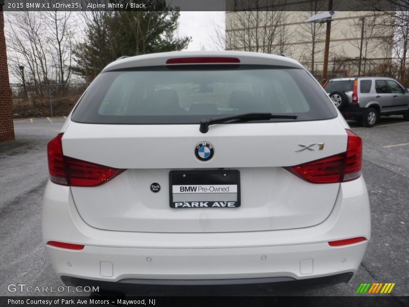 Alpine White / Black 2015 BMW X1 xDrive35i