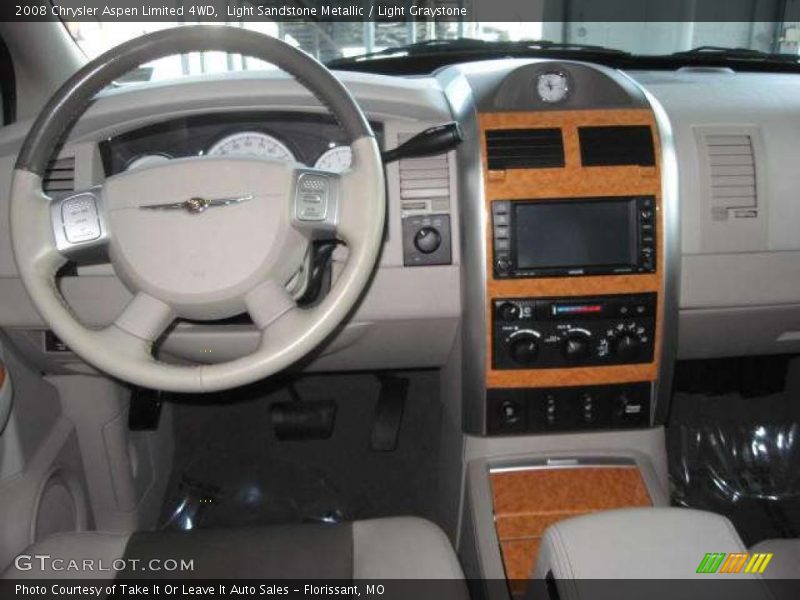 Light Sandstone Metallic / Light Graystone 2008 Chrysler Aspen Limited 4WD
