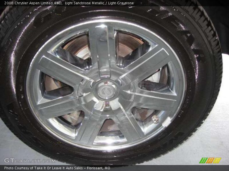 Light Sandstone Metallic / Light Graystone 2008 Chrysler Aspen Limited 4WD
