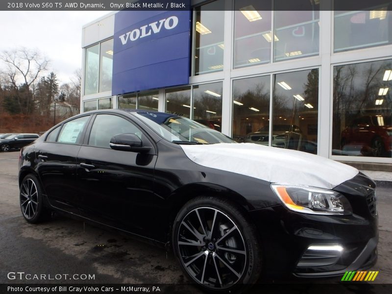 Onyx Black Metallic / Black 2018 Volvo S60 T5 AWD Dynamic