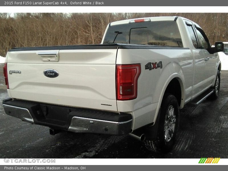Oxford White / Black 2015 Ford F150 Lariat SuperCab 4x4