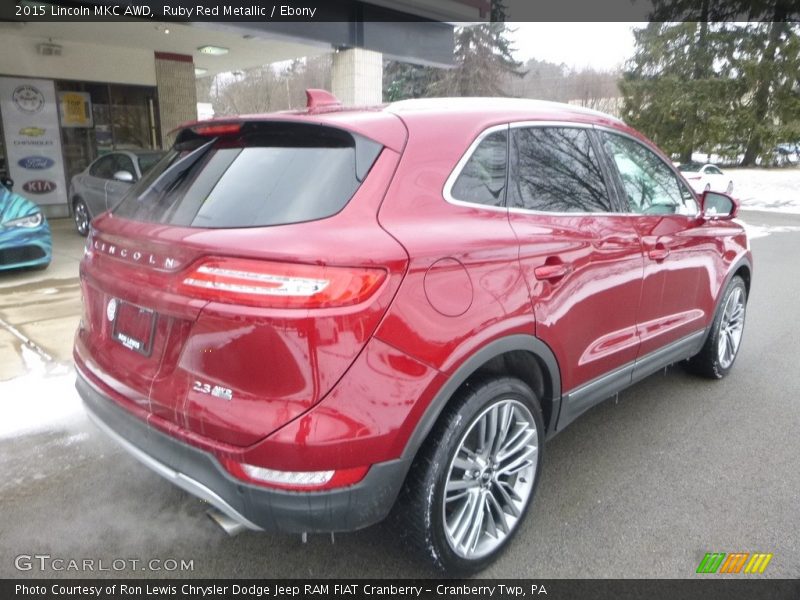 Ruby Red Metallic / Ebony 2015 Lincoln MKC AWD