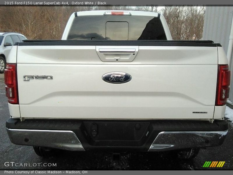 Oxford White / Black 2015 Ford F150 Lariat SuperCab 4x4