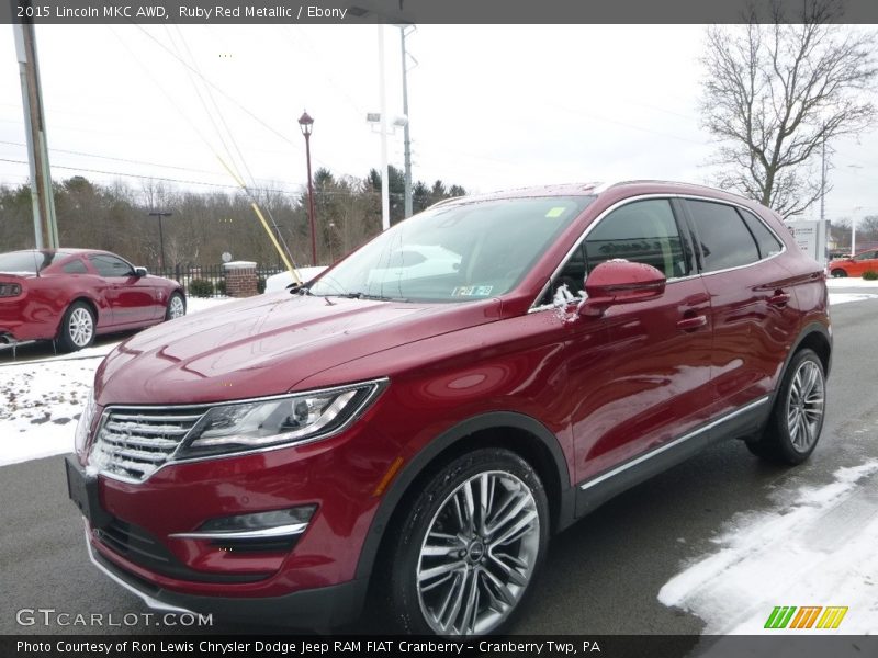 Ruby Red Metallic / Ebony 2015 Lincoln MKC AWD