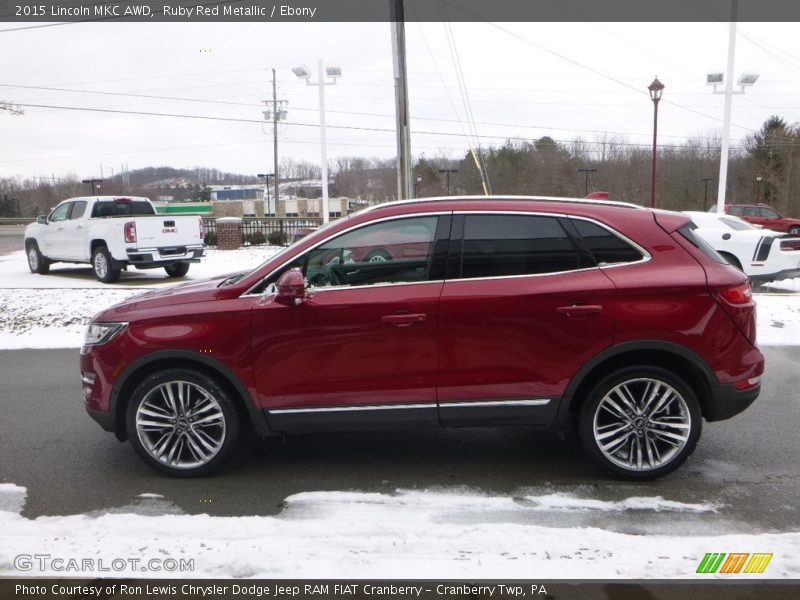 Ruby Red Metallic / Ebony 2015 Lincoln MKC AWD