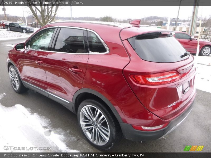 Ruby Red Metallic / Ebony 2015 Lincoln MKC AWD