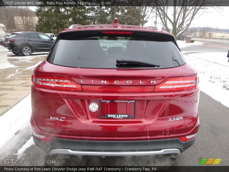 Ruby Red Metallic / Ebony 2015 Lincoln MKC AWD