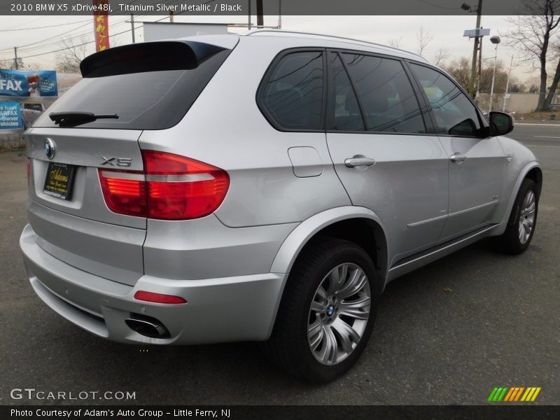 Titanium Silver Metallic / Black 2010 BMW X5 xDrive48i