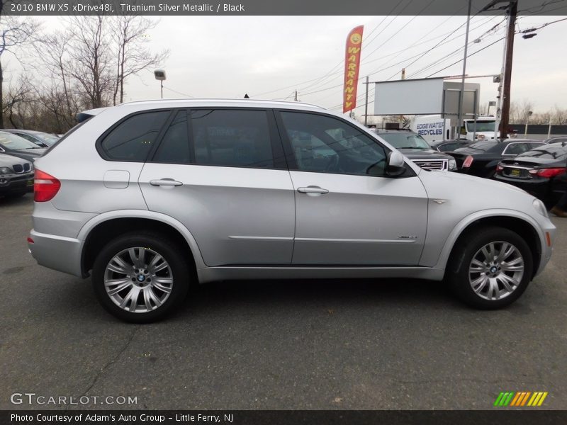 Titanium Silver Metallic / Black 2010 BMW X5 xDrive48i