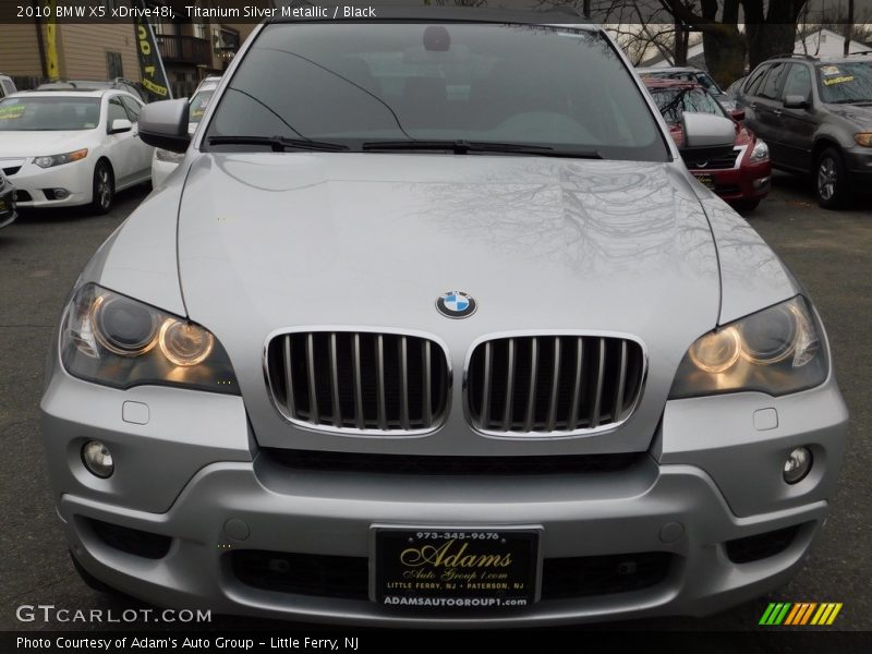 Titanium Silver Metallic / Black 2010 BMW X5 xDrive48i