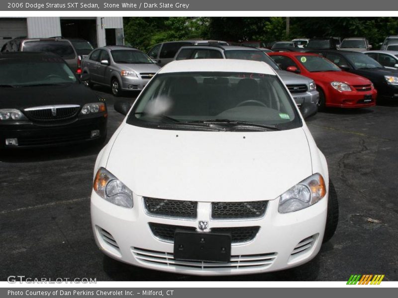 Stone White / Dark Slate Grey 2006 Dodge Stratus SXT Sedan