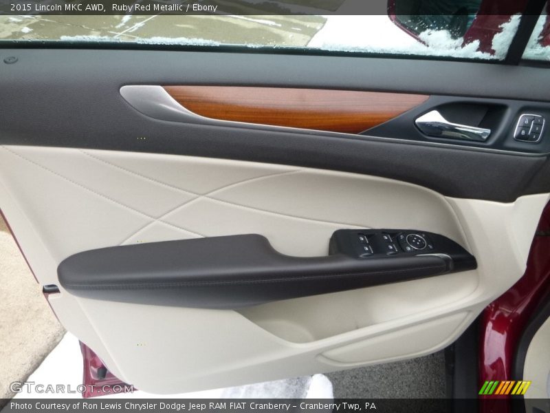 Ruby Red Metallic / Ebony 2015 Lincoln MKC AWD