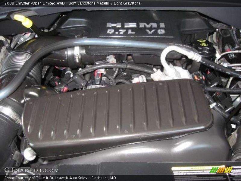 Light Sandstone Metallic / Light Graystone 2008 Chrysler Aspen Limited 4WD