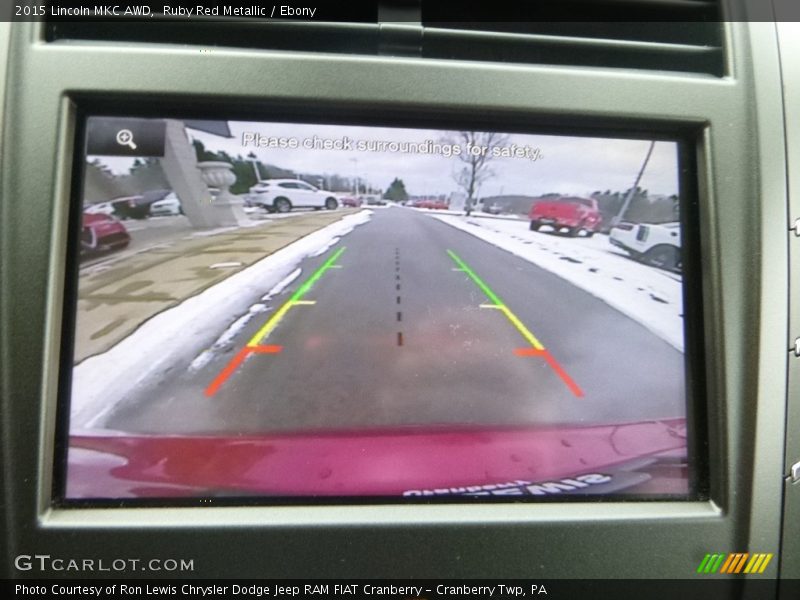 Ruby Red Metallic / Ebony 2015 Lincoln MKC AWD