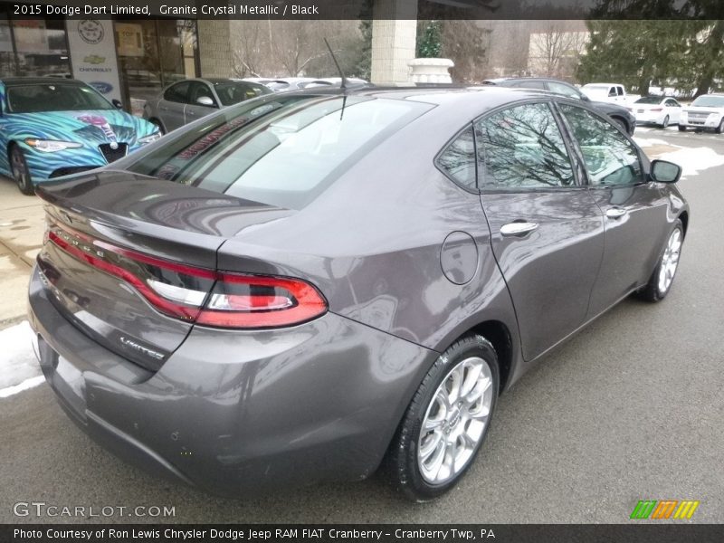 Granite Crystal Metallic / Black 2015 Dodge Dart Limited