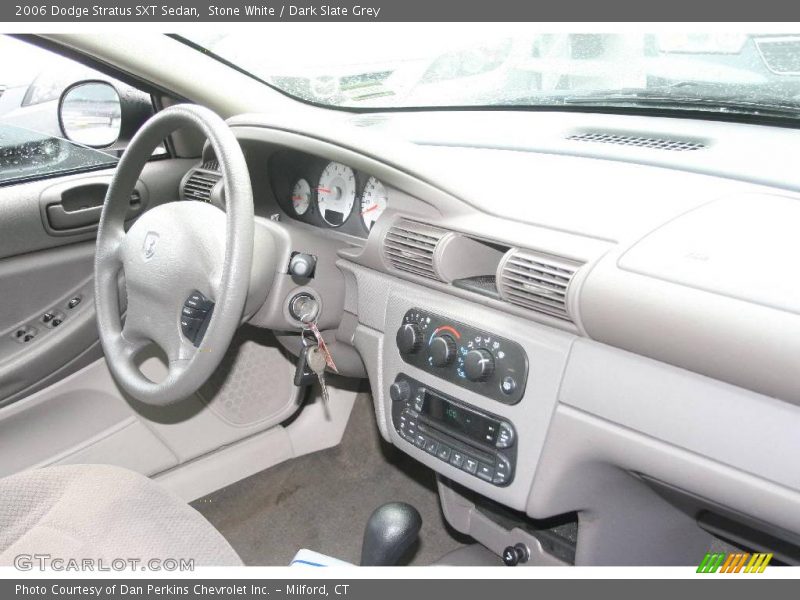 Stone White / Dark Slate Grey 2006 Dodge Stratus SXT Sedan