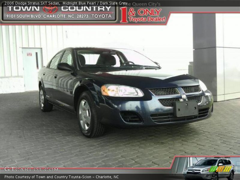 Midnight Blue Pearl / Dark Slate Grey 2006 Dodge Stratus SXT Sedan
