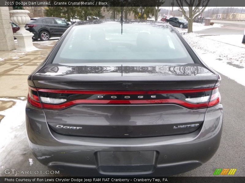 Granite Crystal Metallic / Black 2015 Dodge Dart Limited