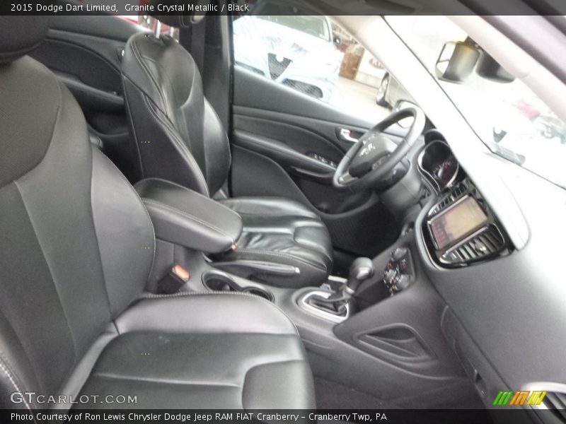 Granite Crystal Metallic / Black 2015 Dodge Dart Limited