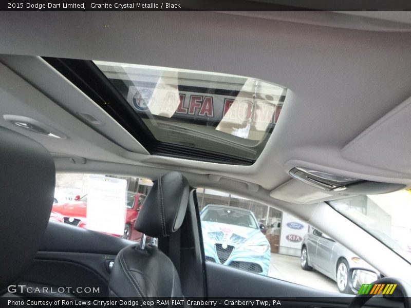 Granite Crystal Metallic / Black 2015 Dodge Dart Limited