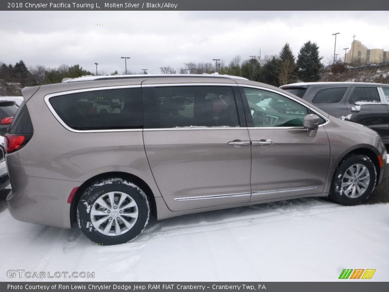 Molten Silver / Black/Alloy 2018 Chrysler Pacifica Touring L