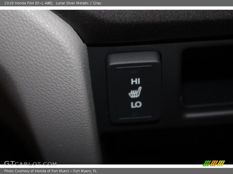 Lunar Silver Metallic / Gray 2018 Honda Pilot EX-L AWD