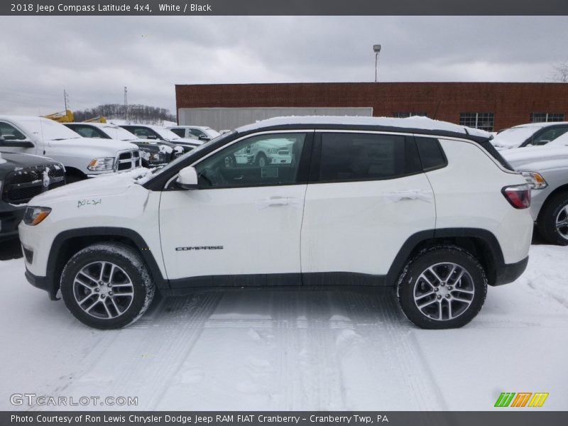 White / Black 2018 Jeep Compass Latitude 4x4