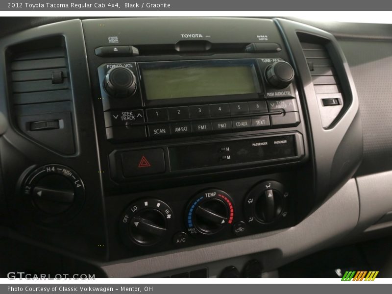 Black / Graphite 2012 Toyota Tacoma Regular Cab 4x4