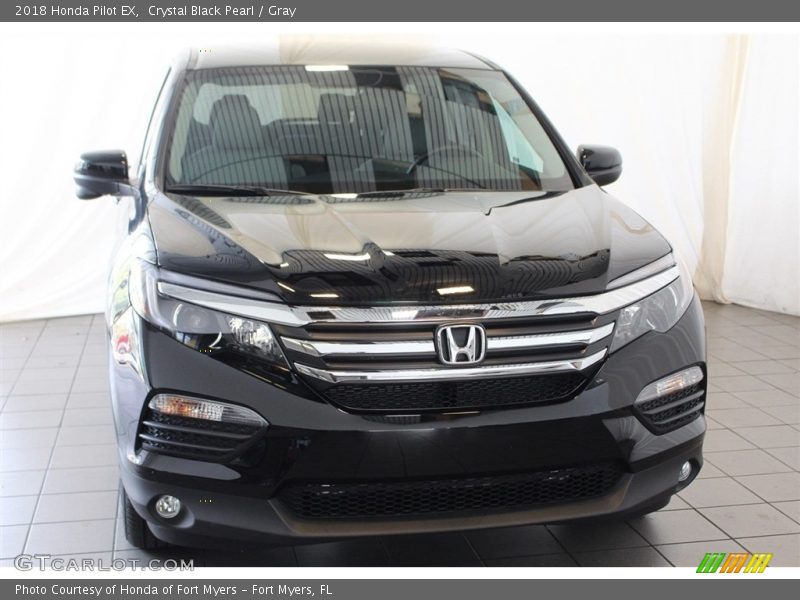 Crystal Black Pearl / Gray 2018 Honda Pilot EX