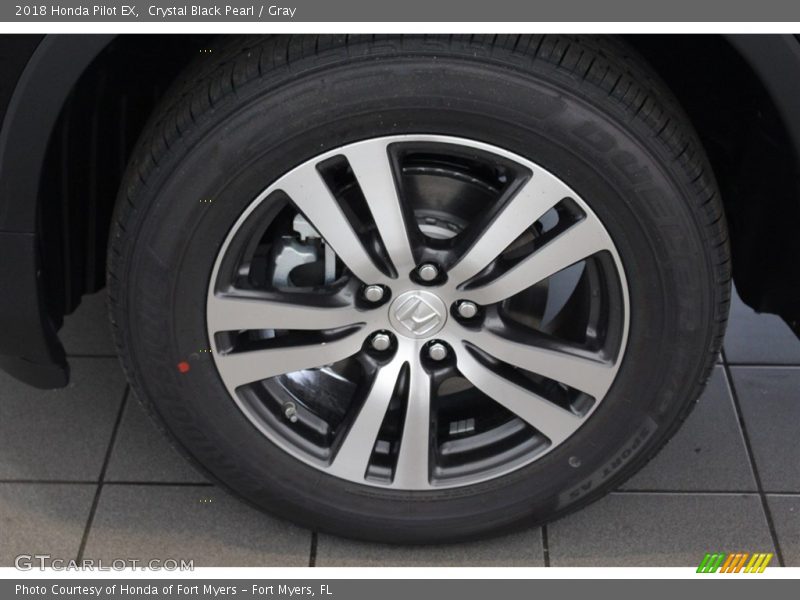 Crystal Black Pearl / Gray 2018 Honda Pilot EX