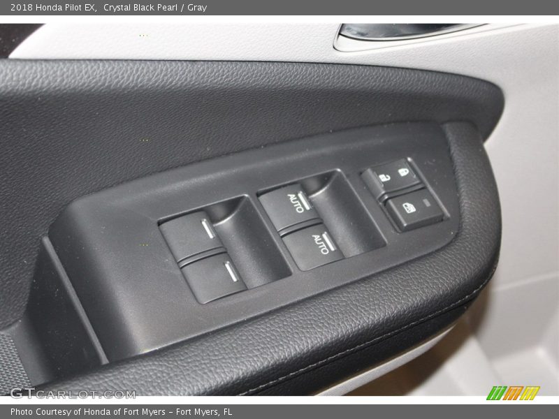 Crystal Black Pearl / Gray 2018 Honda Pilot EX
