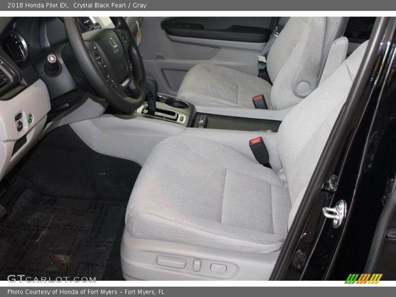 Crystal Black Pearl / Gray 2018 Honda Pilot EX