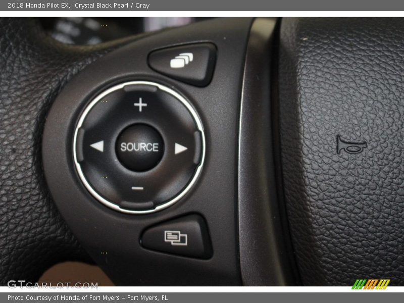 Crystal Black Pearl / Gray 2018 Honda Pilot EX