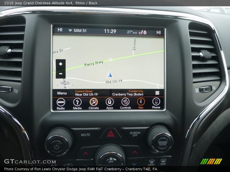 Rhino / Black 2018 Jeep Grand Cherokee Altitude 4x4