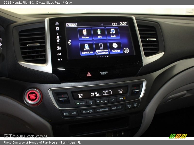 Crystal Black Pearl / Gray 2018 Honda Pilot EX