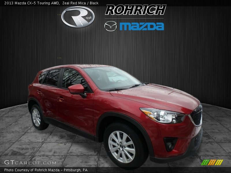 Zeal Red Mica / Black 2013 Mazda CX-5 Touring AWD